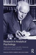 Research in Analytical Psychology di Joseph Cambray edito da Taylor & Francis Ltd