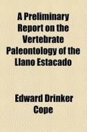 A Preliminary Report On The Vertebrate Paleontology Of The Llano Estacado di Edward Drinker Cope edito da General Books Llc