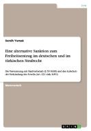 Eine alternative Sanktion zum Freiheitsentzug im deutschen und im türkischen Strafrecht di Semih Yumak edito da GRIN Verlag