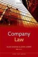 Company Law di Alan Dignam edito da OUP Oxford