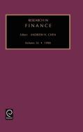 Res Finance V16 di Chen, Andrew H. Chen edito da Emerald Group Publishing Limited