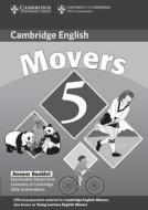 Cambridge Young Learners English Tests Movers 5 Answer Booklet di Cambridge ESOL edito da Cambridge University Press