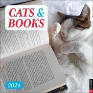 Cats & Books 2024 Wall Calendar di Universe Publishing edito da Universe Publishing