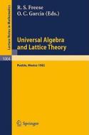 Universal Algebra and Lattice Theory edito da Springer Berlin Heidelberg