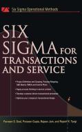 Six SIGMA for Transactions and Service di Parveen S. Goel, Praveen Gupta edito da IRWIN
