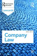 Company Lawcards 2012-2013 di Routledge edito da Routledge