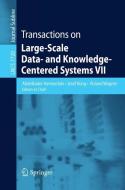 Transactions on Large-Scale Data- and Knowledge-Centered Systems VII edito da Springer Berlin Heidelberg