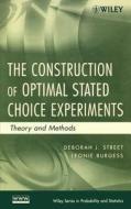 Choice Experiments di Street, Burgess edito da John Wiley & Sons