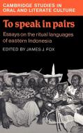 To Speak in Pairs edito da Cambridge University Press