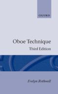 Oboe Technique di Evelyn Rothwell edito da OUP Oxford