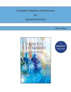 Complete Solutions And Answers For General Chemistry di John D Mays edito da Novare Science And Math
