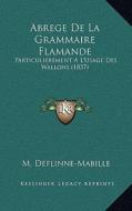 Abrege de La Grammaire Flamande: Particulierement A L'Usage Des Wallons (1837) di M. Deflinne-Mabille edito da Kessinger Publishing