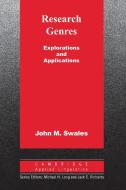 Research Genres di John M. Swales edito da Cambridge University Press
