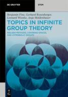 Topics In Infinite Group Theory di Benjamin Fine, Anja Moldenhauer, Gerhard Rosenberger, Leonard Wienke edito da De Gruyter