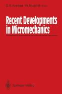 Recent Developments in Micromechanics edito da Springer Berlin Heidelberg