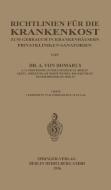 Richtlinien für die Krankenkost di Alexander Von Domarus edito da Springer Berlin Heidelberg