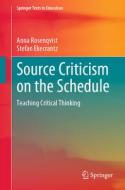 Source Criticism on the Schedule di Stefan Ekecrantz, Anna Rosenqvist edito da Springer International Publishing