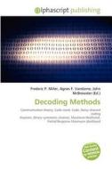 Decoding Methods edito da Alphascript Publishing