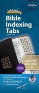 Large Print Bible Indexing Tabs Including Catholic Books [With Booklet] edito da Tabbies