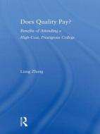 Does Quality Pay? di Liang Zhang edito da Taylor & Francis Ltd