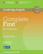 Complete First for Schools Teacher's Book di Guy Brook-Hart edito da Cambridge University Press