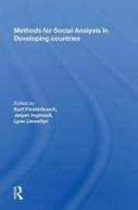 Methods For Social Analysis In Developing Countries edito da Taylor & Francis Ltd