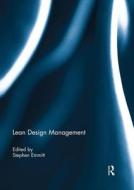 Lean Design Management edito da ROUTLEDGE
