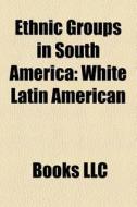 Ethnic Groups In South America: Basque People, Mestizo, White Latin American, Afro-latin American, List Of Afro-latinos, Maroon edito da Books Llc