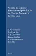 Volume Du Congrès International Pour l'Étude de l'Ancien Testament, Genève 1966 edito da BRILL ACADEMIC PUB
