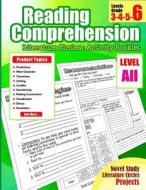 Reading Comprehension 6th Grade: Reading Comprehension Grade 6 Literature Circles: Reading & Comprehension Activity Booklet for 3rd, 4th, 5th, 6th, Ho di Antony Cole edito da Createspace Independent Publishing Platform