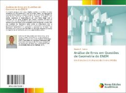 Análise de Erros em Questões de Geometria do ENEM di Renato R. Santos edito da Novas Edições Acadêmicas