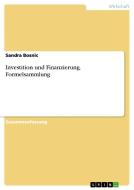 Investition Und Finanzierung. Formelsammlung di Sandra Bosnic edito da Grin Verlag Gmbh