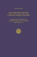 Das Grundlegende und das Wesentliche di Rudolf Boehm edito da Springer Netherlands