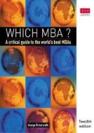 Which Mba? di George Bickerstaffe edito da Pearson Education