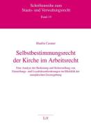 Selbstbestimmungsrecht der Kirche im Arbeitsrecht di Sharlin Casmer edito da Lit Verlag