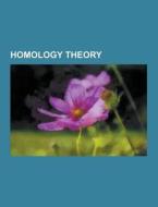 Homology Theory di Source Wikipedia edito da University-press.org