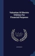 Valuation Of Electric Utilities For Financial Purposes di Anonymous edito da Sagwan Press