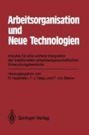 Arbeitsorganisation und Neue Technologien edito da Springer Berlin Heidelberg