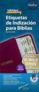 Spanish Catholic Bible Tab: Clear Tab with Gold Center Strip & Black Lettering edito da Tabbies