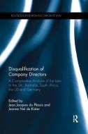 Disqualification of Company Directors edito da Taylor & Francis Ltd