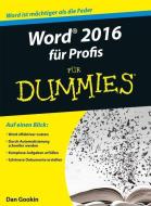 Word 2016 für Profis für Dummies di Dan Gookin edito da Wiley VCH Verlag GmbH