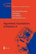 Algorithmic Foundations of Robotics V edito da Springer Berlin Heidelberg