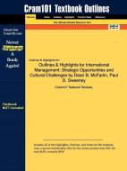 Outlines & Highlights For International Management di Cram101 Textbook Reviews edito da Aipi