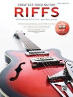 The Greatest Rock Guitar Riffs: Guitar Tab, Book & DVD-ROM di Alfred Publishing edito da ALFRED PUBN