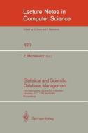 Statistical and Scientific Database Management edito da Springer Berlin Heidelberg