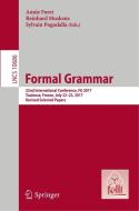Formal Grammar edito da Springer Berlin Heidelberg