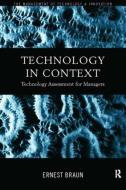 Technology in Context di Ernest Braun edito da Routledge