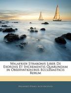 Walafridi Strabonis Liber De Exordiis Et di Walahfrid Strabo edito da Nabu Press