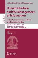 Human Interface and the Management of Information. Methods, Techniques and Tools in Information Design edito da Springer Berlin Heidelberg