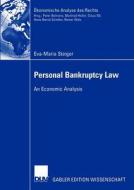 Personal Bankruptcy Law di Eva-Maria Steiger edito da Deutscher Universitätsverlag
